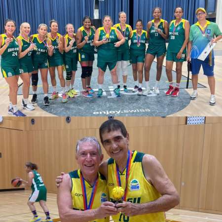 Brasil brilha no Mundial de Basquete Master 2025 na Suíça e conquista 9 medalhas
